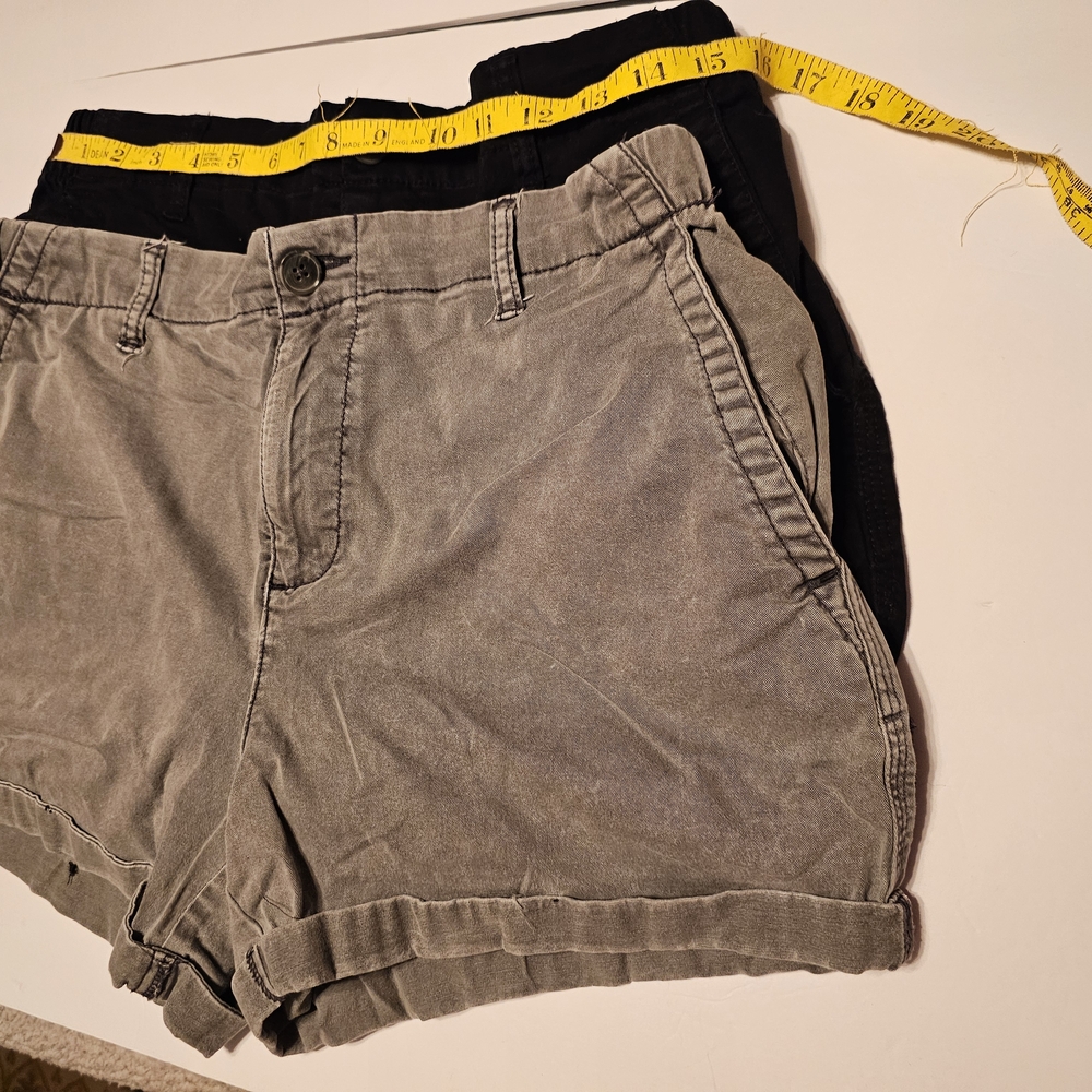 2pr Old Navy Gray and Black Women's Cargo Shorts